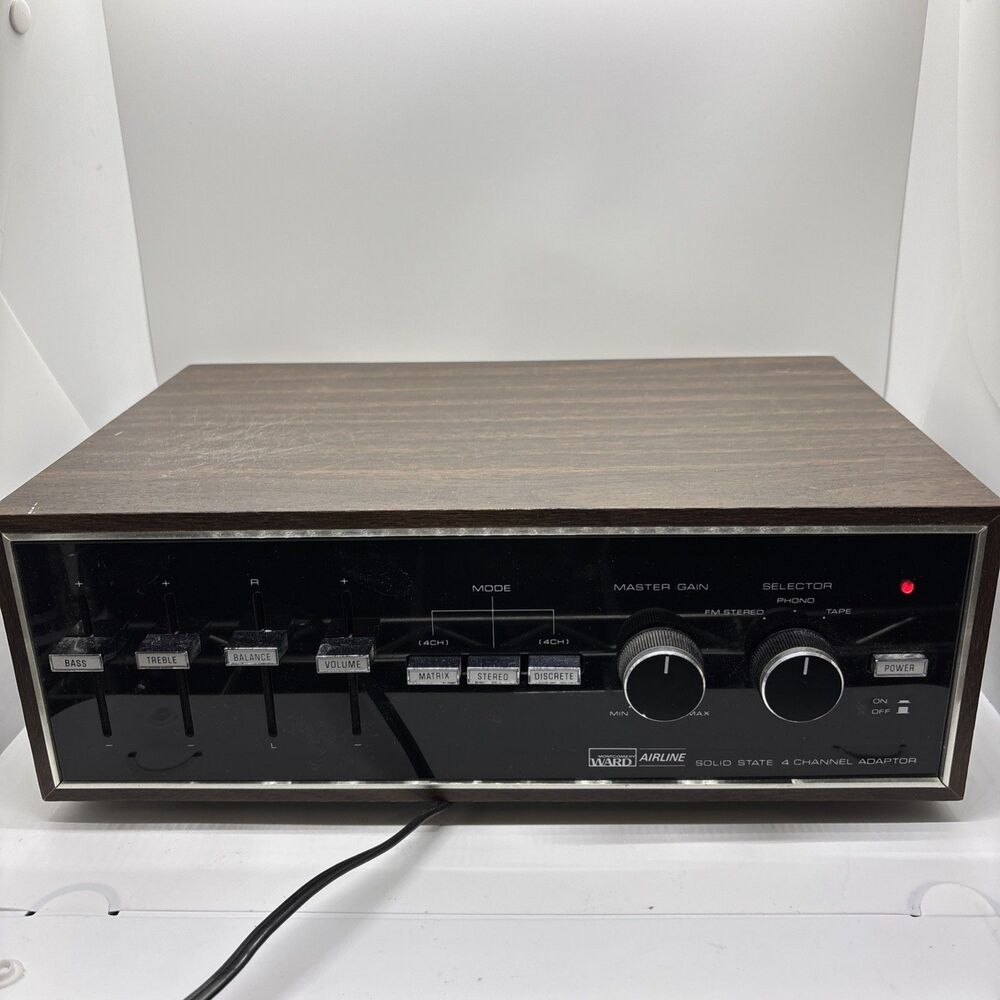 Montgomery Ward #GEN6803A Airline Solid State 4 Channel Stereo Receiver Untest